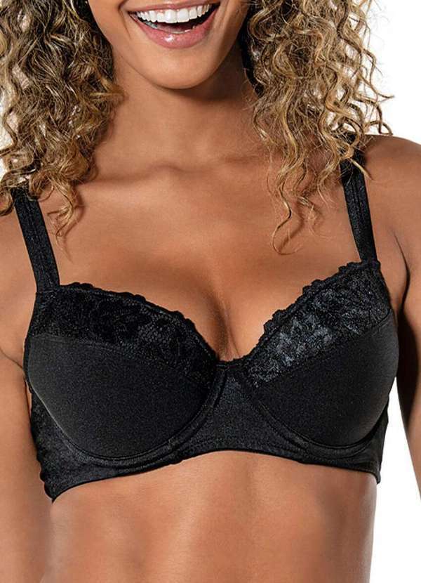 Sutiã com Aro e sem Bojo Barínya Demillus 65307 27-Preto