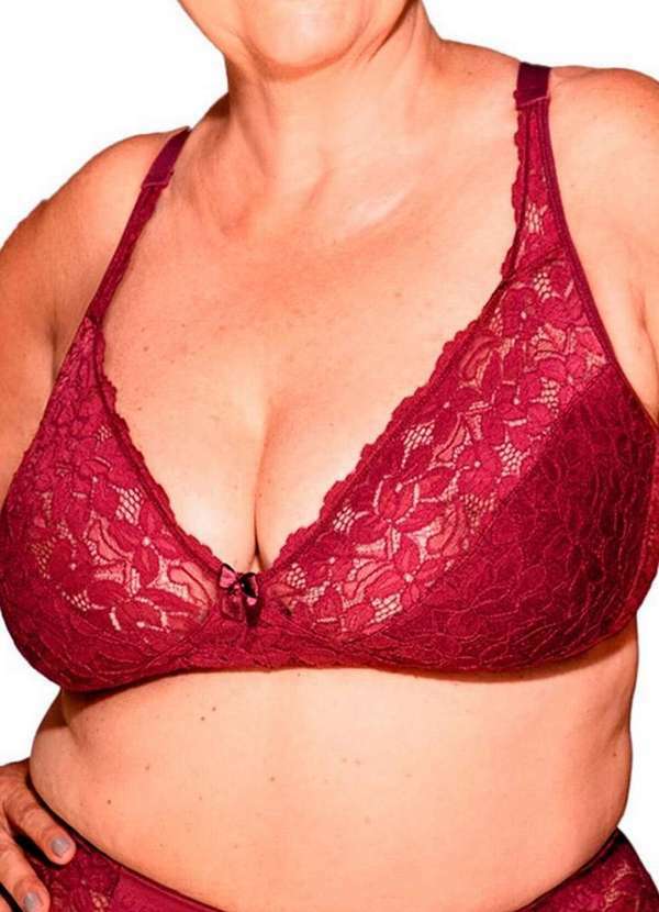 Sutiã sem Aro e sem Bojo Dilady Vermelho