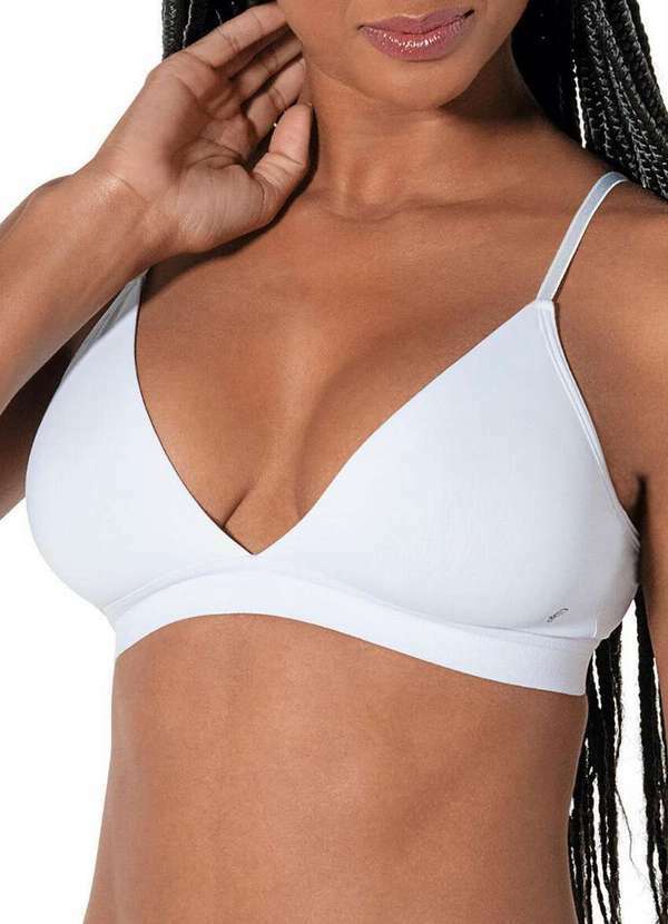 Vista 2 Sutiã sem Aro e sem Bojo Lieve Demillus 61047 20-Branco Demillus