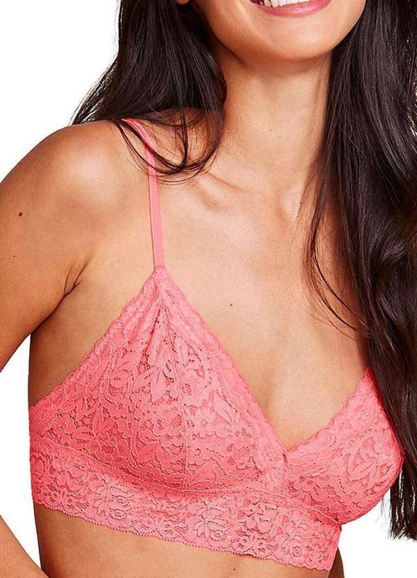 Vista 2 Top sem Aro com Bojo Removível Hope L12273 Pkt-Pink-Tropical Hope