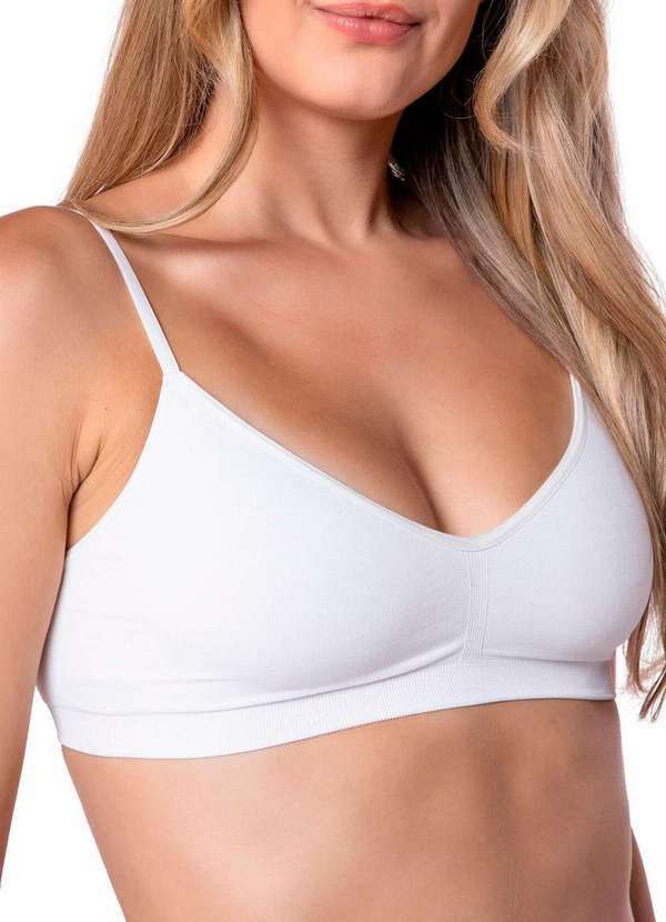 Vista 2 Top sem Aro com Bojo Removível Trifil 4270 0001-Branco TRIFIL