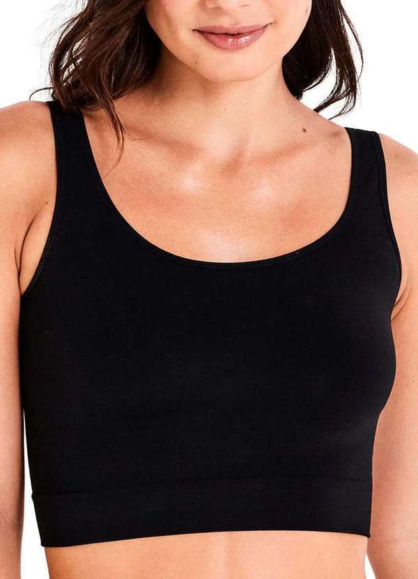 Top sem Aro e sem Bojo Liz 71936 381-Super-Black