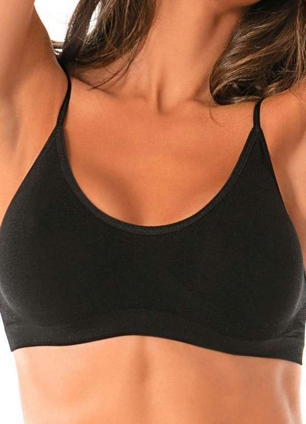 Vista 2 Top sem Aro e sem Bojo Ultraleve Demillus 61400 27-Preto Demillus