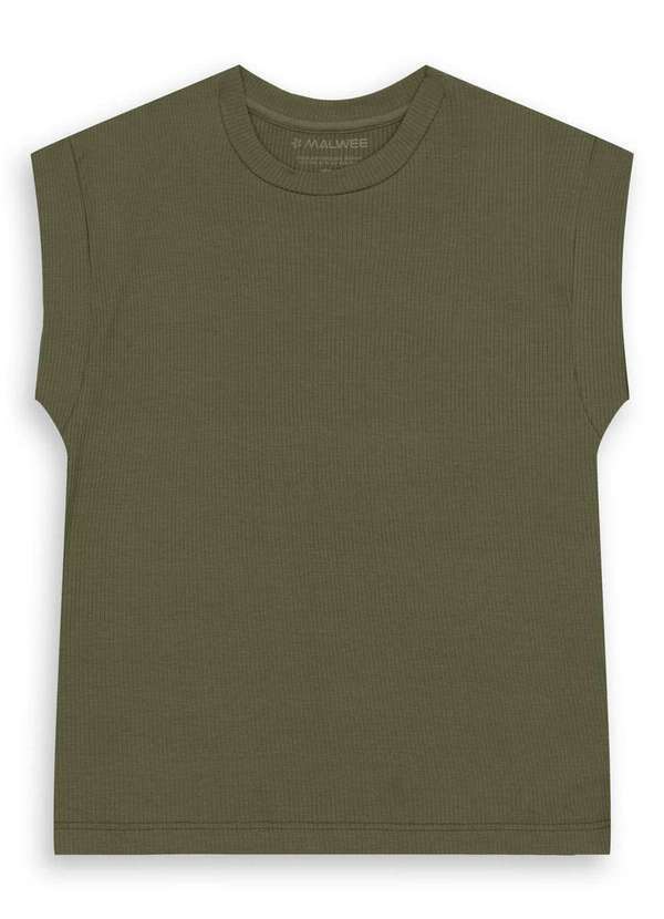 Vista 2 Blusa Feminina Ampla Malwee 1000131501 00033-Verde-Escuro Malwee