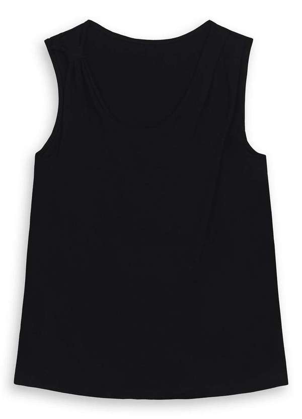 Blusa Feminina Assimétrica Malwee Preto