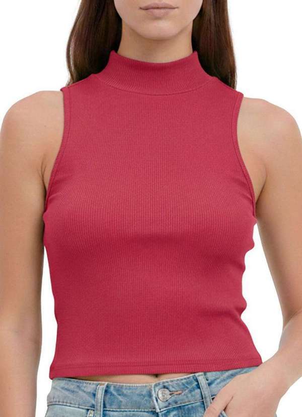 Blusa Feminina Cropped Enfim Vermelho