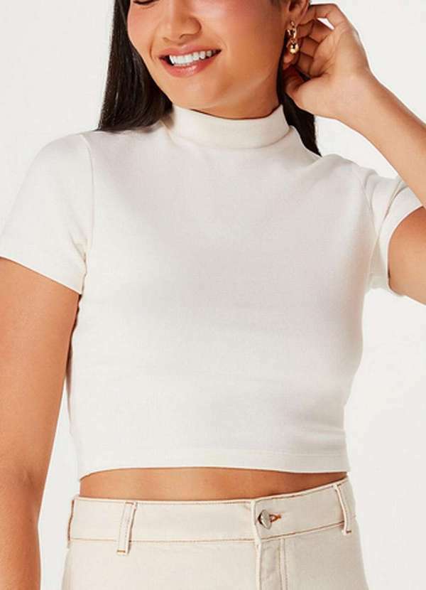 Blusa Feminina Cropped Hering 4fq7