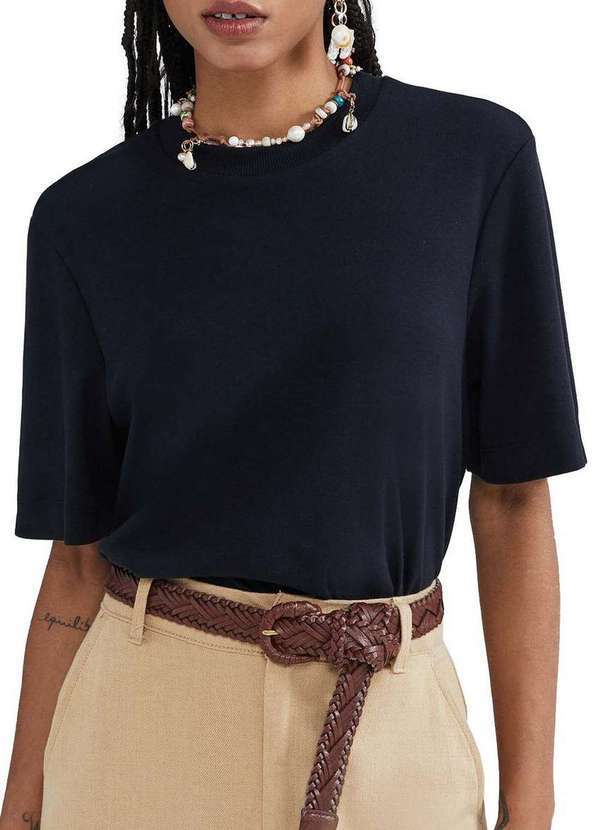 Blusa Feminina Hering 4h2v N10-Preto