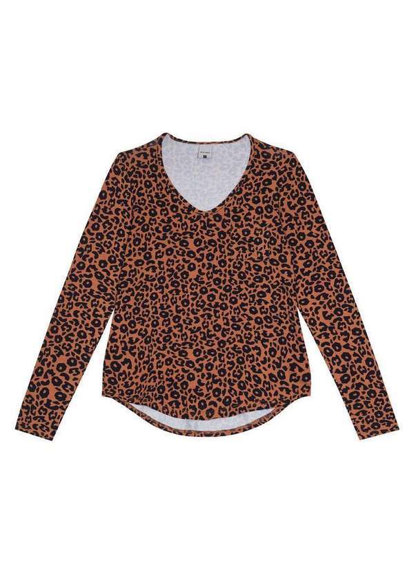 Blusa Feminina Malwee Marrom