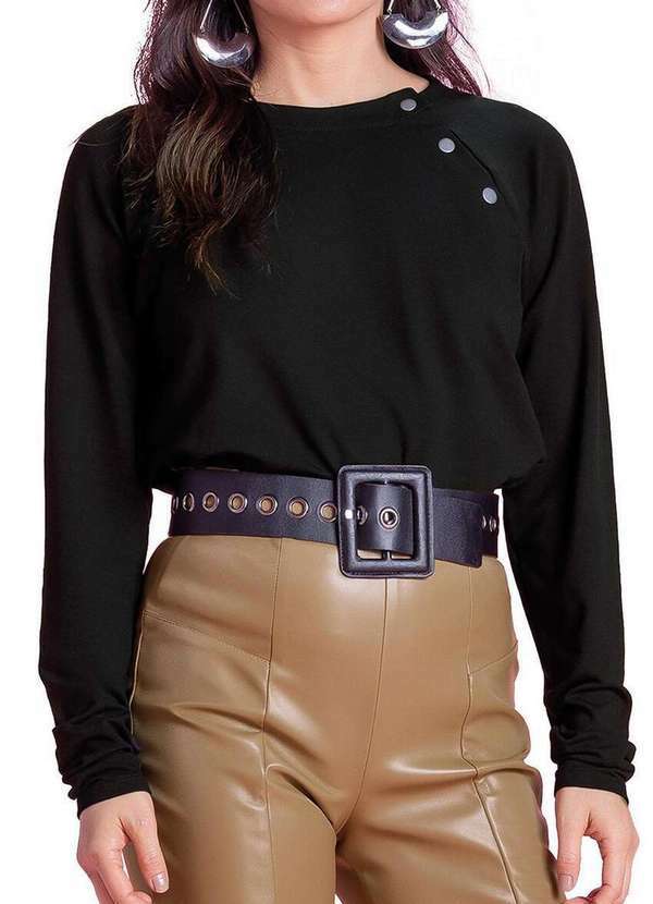 Blusa Feminina Marialicia Preto