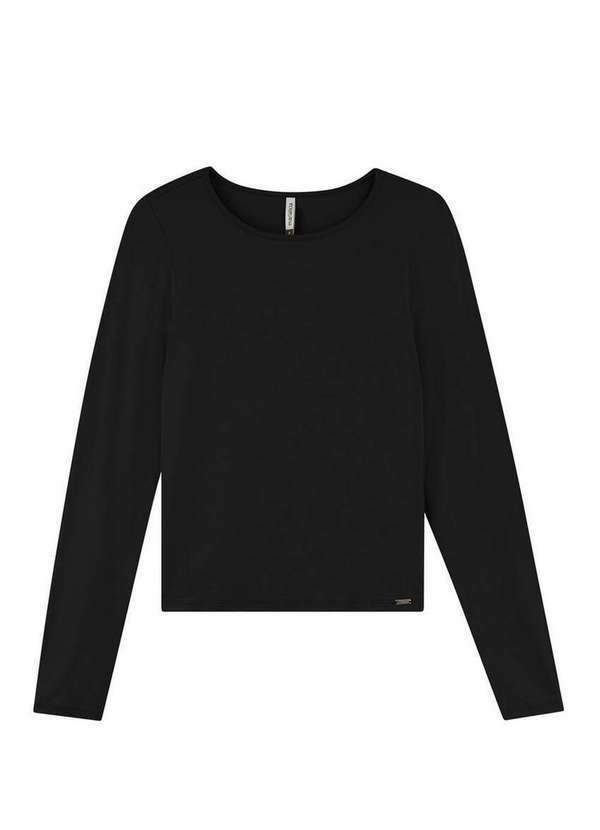 Blusa Feminina Marialicia Preto Plus Size