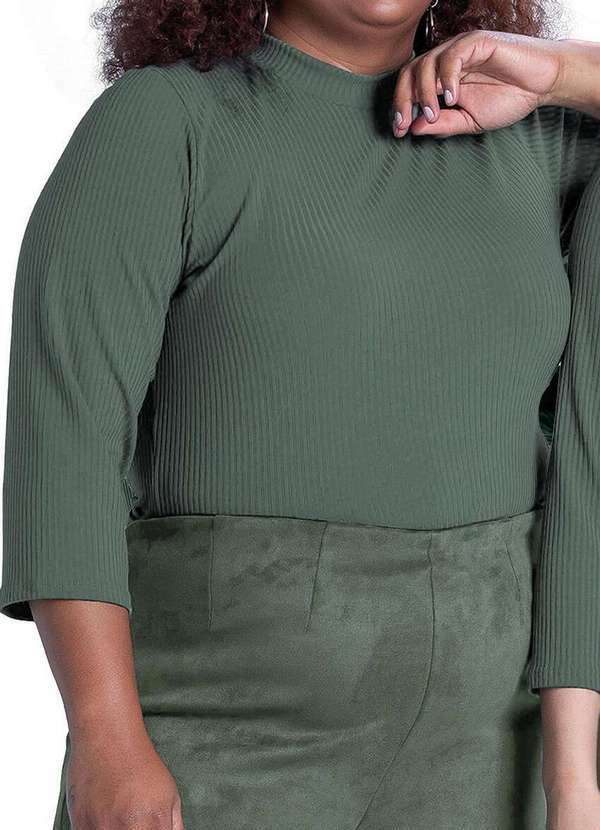 Blusa Feminina Marialicia Verde Plus Size