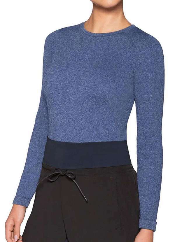 Blusa Feminina Melange Loba Azul