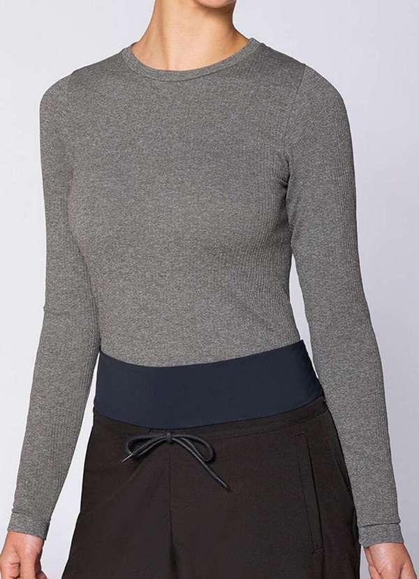 Blusa Feminina Melange Loba Cinza