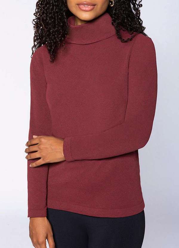 Blusa Feminina Melange Loba Vermelho