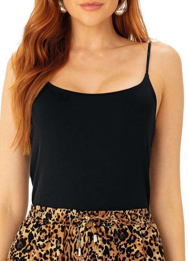 Blusa Feminina Regata Enfim Preto