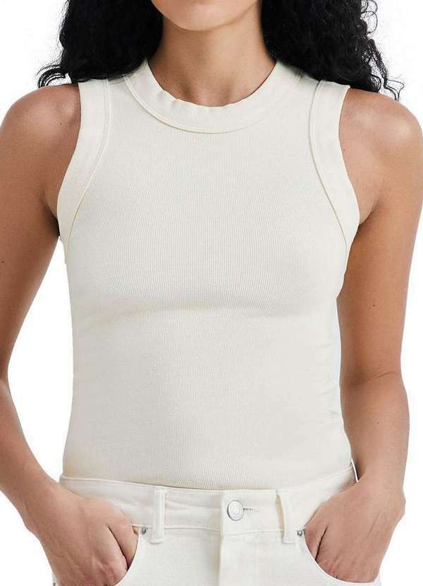 Blusa Feminina Regata Hering Amarelo