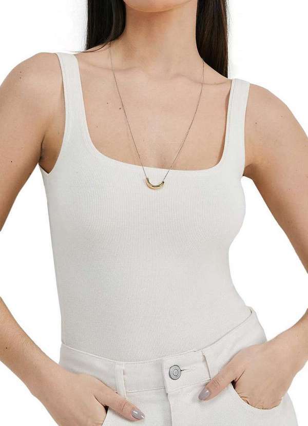 Blusa Feminina Regata Hering Bege