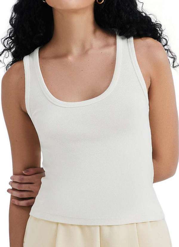 Blusa Feminina Regata Hering Amarelo