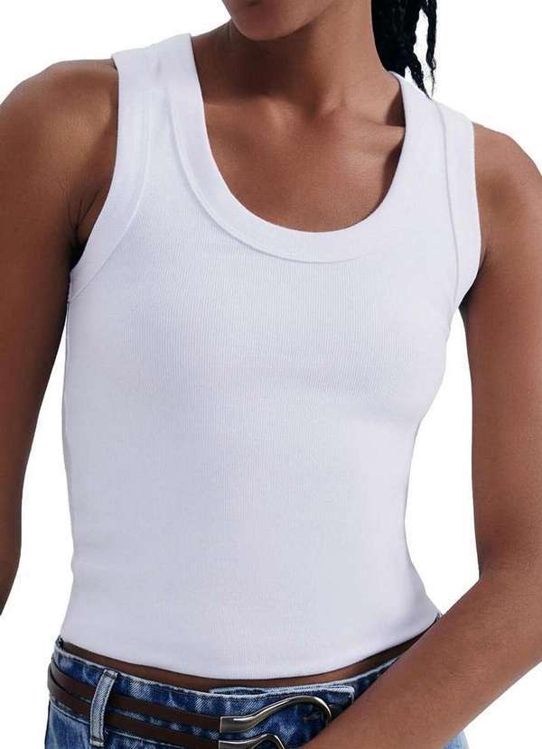 Blusa Feminina Regata Hering Braqnco