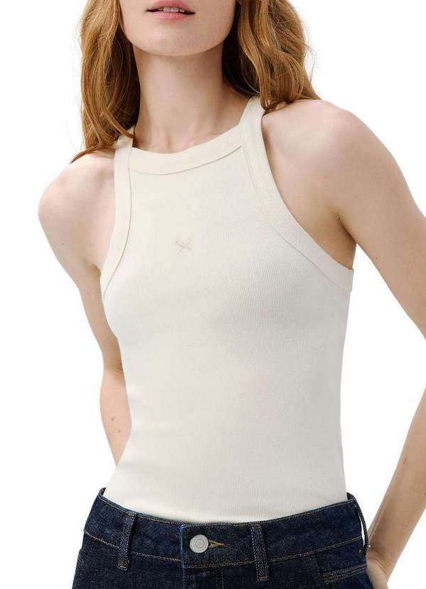 Blusa Feminina Regata Hering Bege