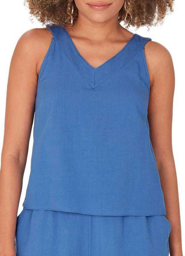 Blusa Feminina Regata Malwee Azul
