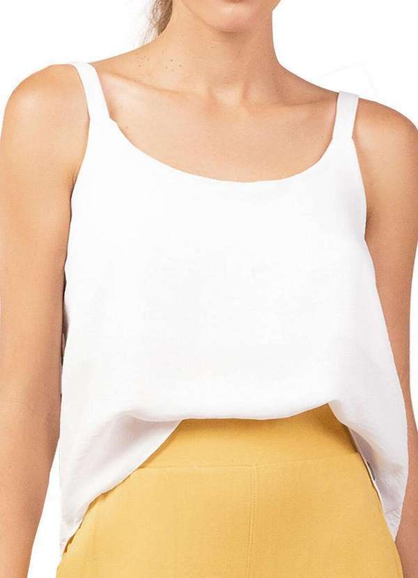 Blusa Feminina Regata Marialicia Branco