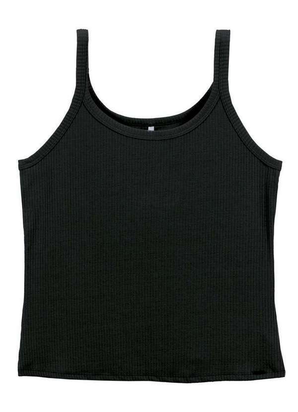Vista 2 Blusa Feminina Regata Marialicia 52081 7001-Preto Marialícia