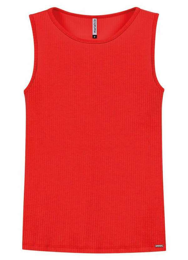 Blusa Feminina Regata Marialicia Vermelho