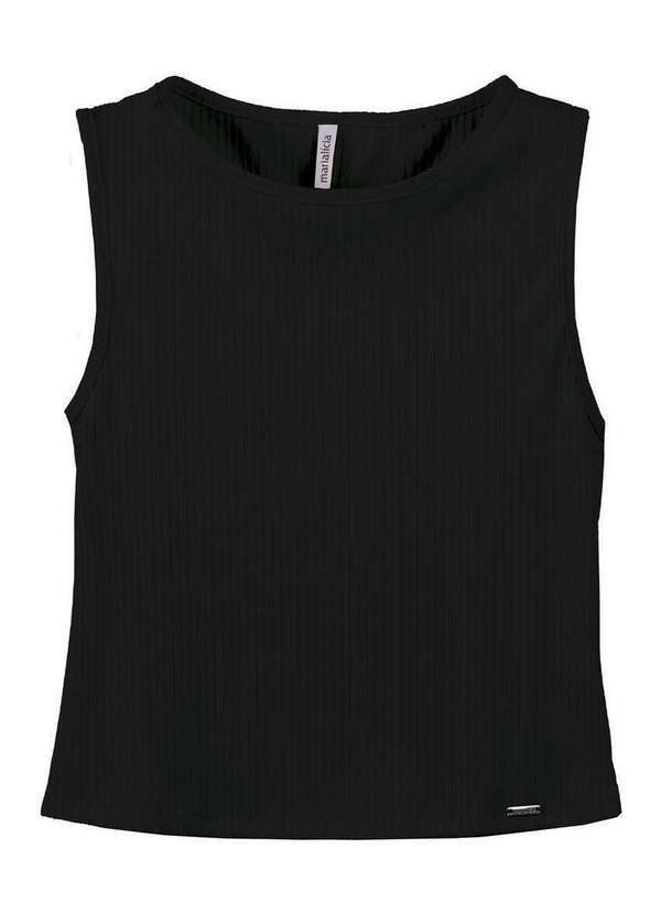 Blusa Feminina Regata Marialicia Preto