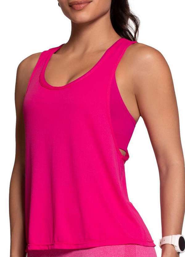Camiseta Feminina Regata Selene Rosa
