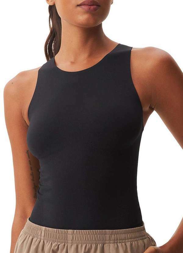 Camiseta Regata Feminina Hering Preto