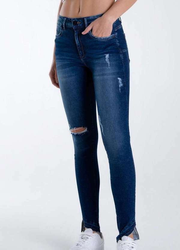 Calça Feminina Push Up Enfim Azul
