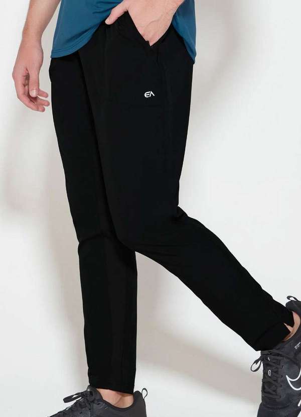 Vista 2 Calça Masculina Runner Enfim 1000115230 00004-Preto Enfim