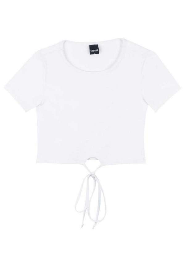 Blusa Feminina Cropped Enfim Branco