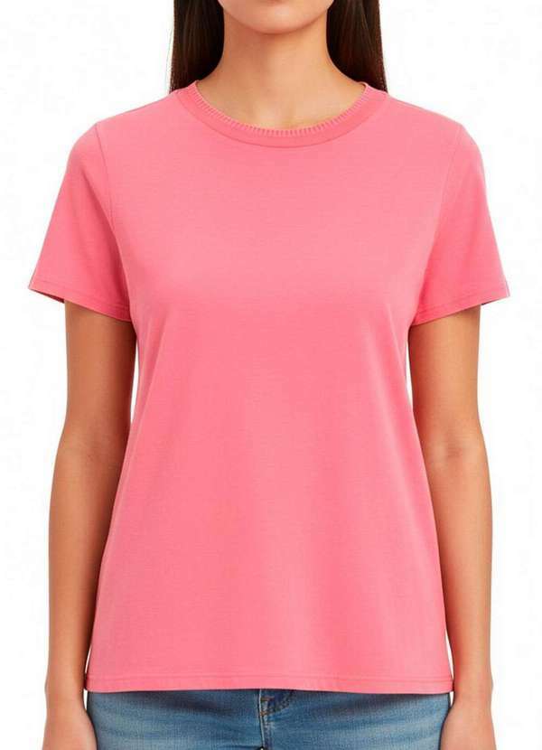 Camiseta Feminina Enfim Rosa