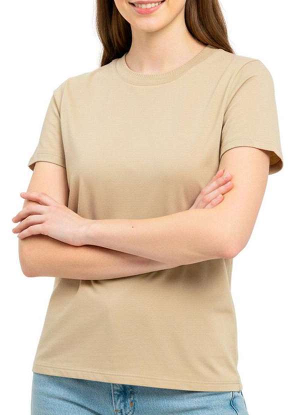 Camiseta Feminina Enfim Bege