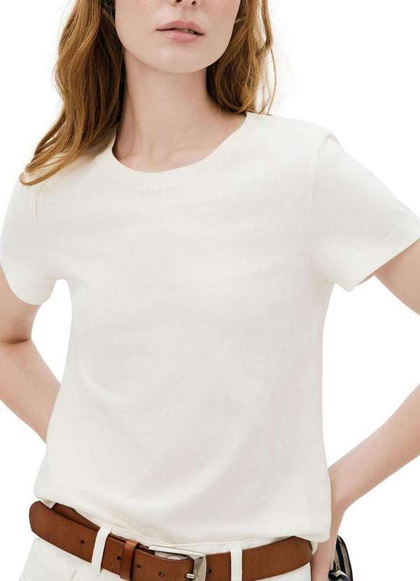 Camiseta Feminina Hering Bege
