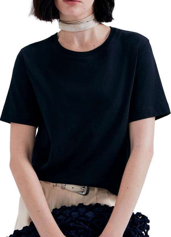 Camiseta Feminina Hering Preto