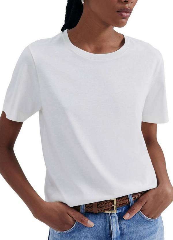 Camiseta Feminina Hering Branco