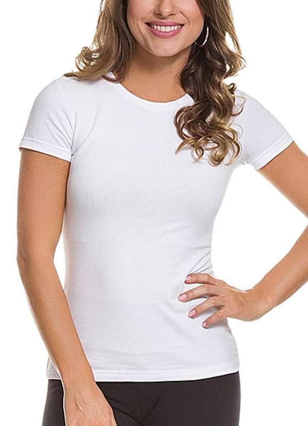 Camiseta Feminina Malwee 1000004500 00001-Branca