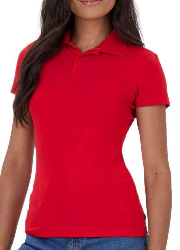 Camiseta Feminina Polo Malwee Vermelho