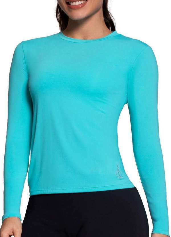 Camiseta Feminina Uv Selene Azul