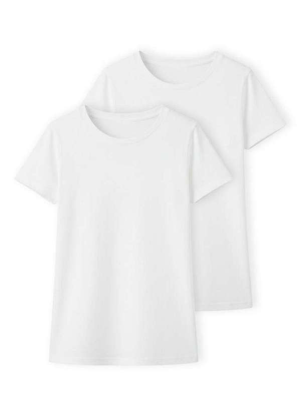 Vista 2 Kit com 2 Camisetas Feminina Hering 0241 Branco Hering