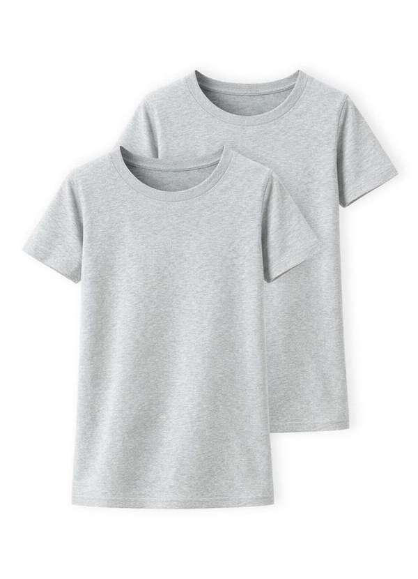 Vista 2 Kit com 2 Camisetas Feminina Hering 0241 Mescla Hering