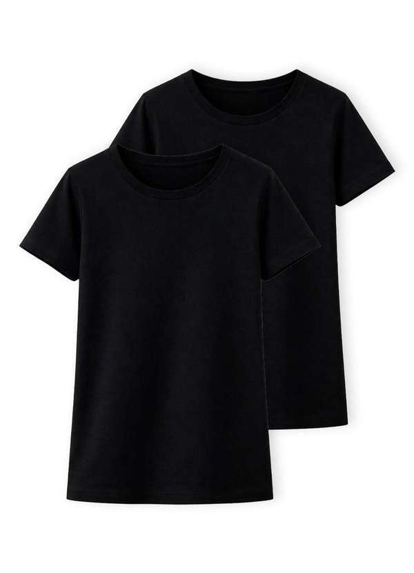 Vista 2 Kit com 2 Camisetas Feminina Hering 0241 Preto Hering