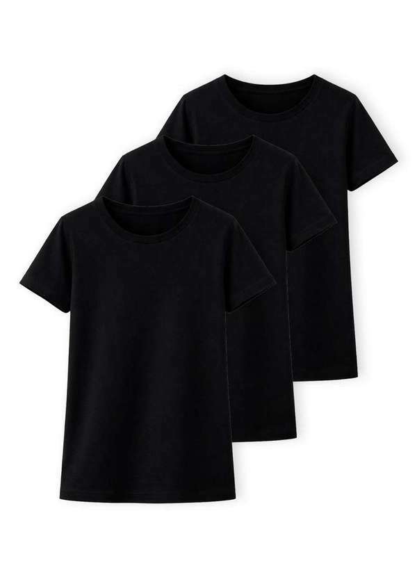 Vista 2 Kit com 3 Camisetas Feminina Hering 0241 Preto Hering