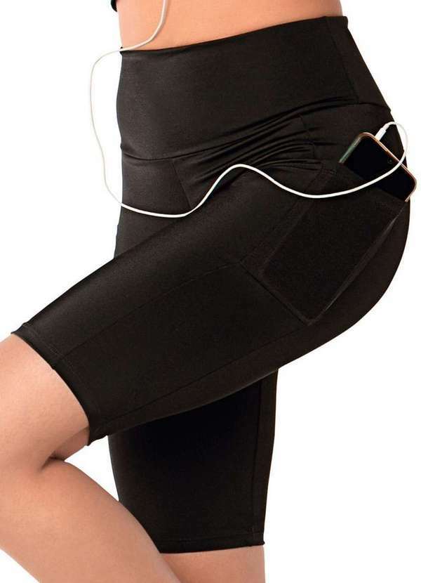Vista 2 Bermuda Feminina Demillus 94157 27-Preto Demillus