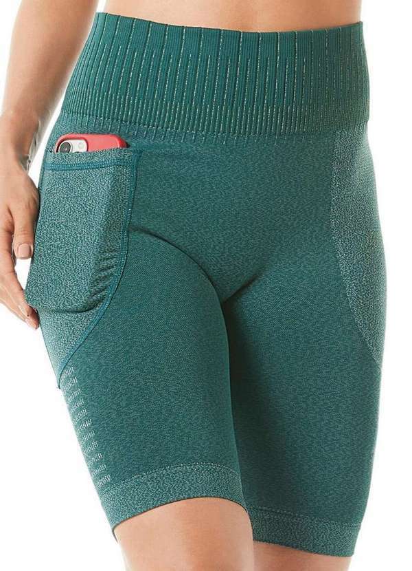 Vista 2 Bermuda Feminina Demillus 94350 23-Verde-Esmeralda Demillus