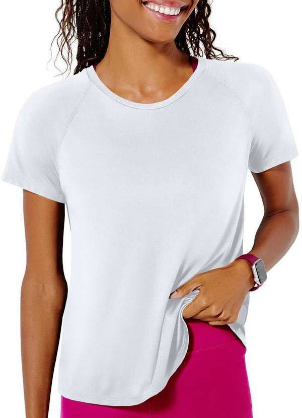 Vista 2 Camiseta Feminina Hering Sna8 Nmc-Branco Hering